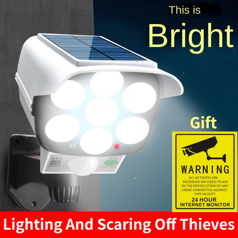 Solar Wall Sconce - Outdoor Solar Light Motion Sensor Security