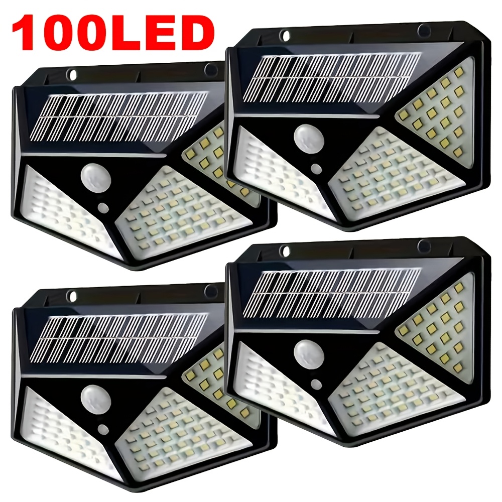 Solar Wall Sconce - 100LED Outdoor Solar Garden Light Outdoor