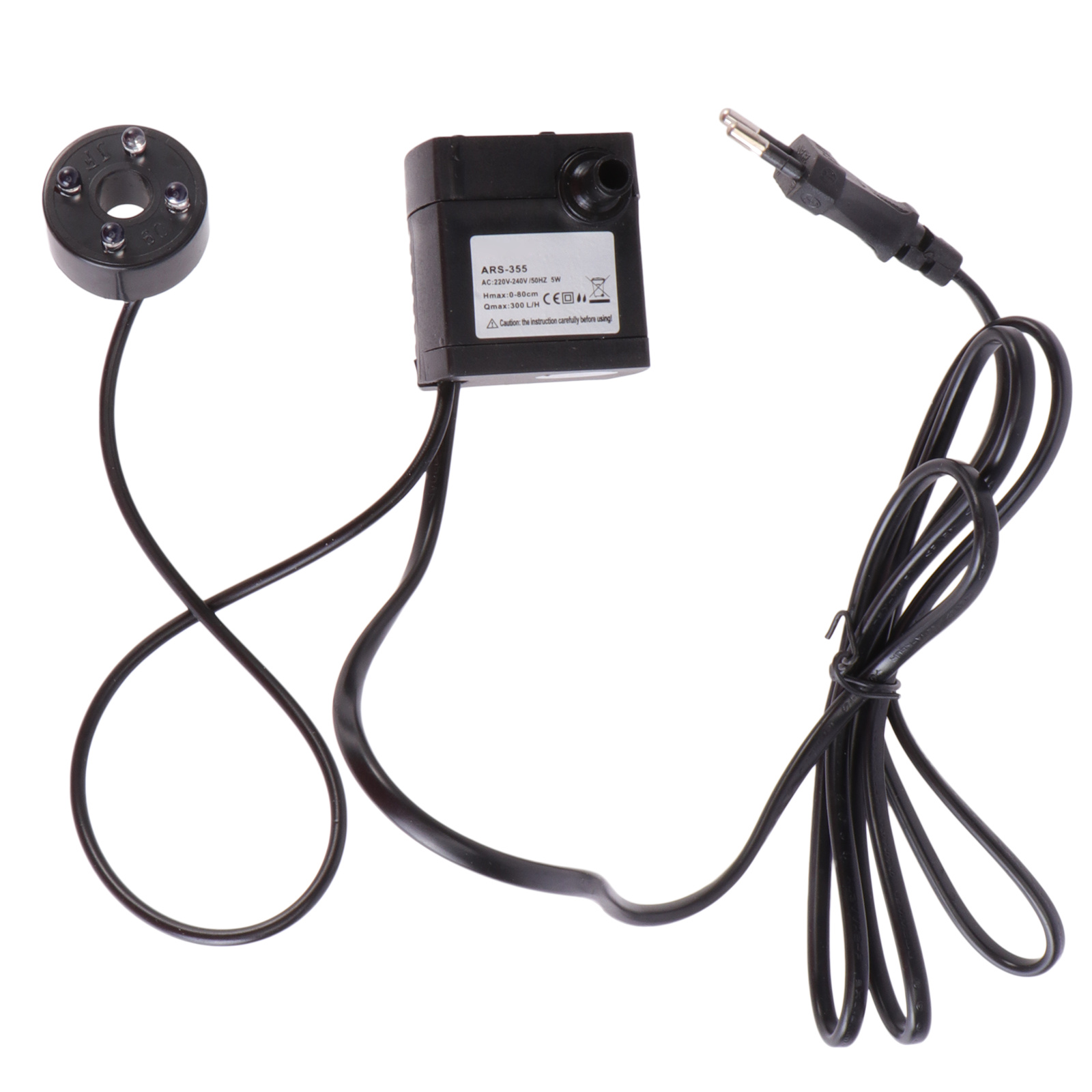 Pond Light Submersible - 5W Submersible Circulating Water Pump Adjustable