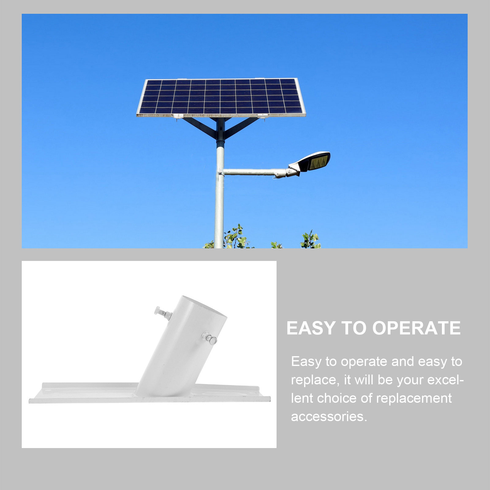 1Set Solar Panel Mount Iron St - Outdoor Lighting Solar Panel recension och pris