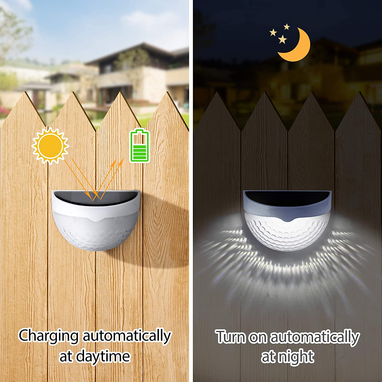 LED Solar Light Outdoor Wall L - Solar Wall Sconce recension och pris