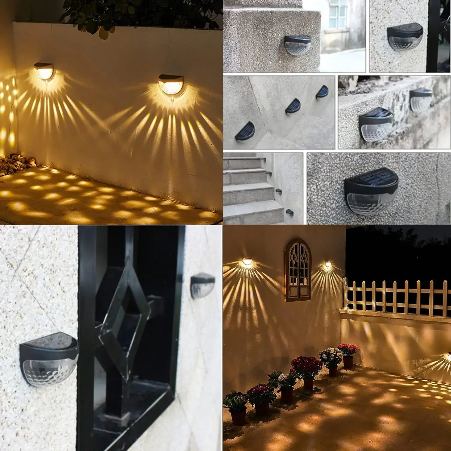 LED Solar Light Outdoor Wall L - Solar Wall Sconce recension och pris