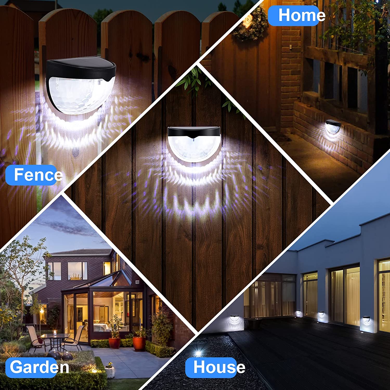 LED Solar Light Outdoor Wall L - Solar Wall Sconce recension och pris