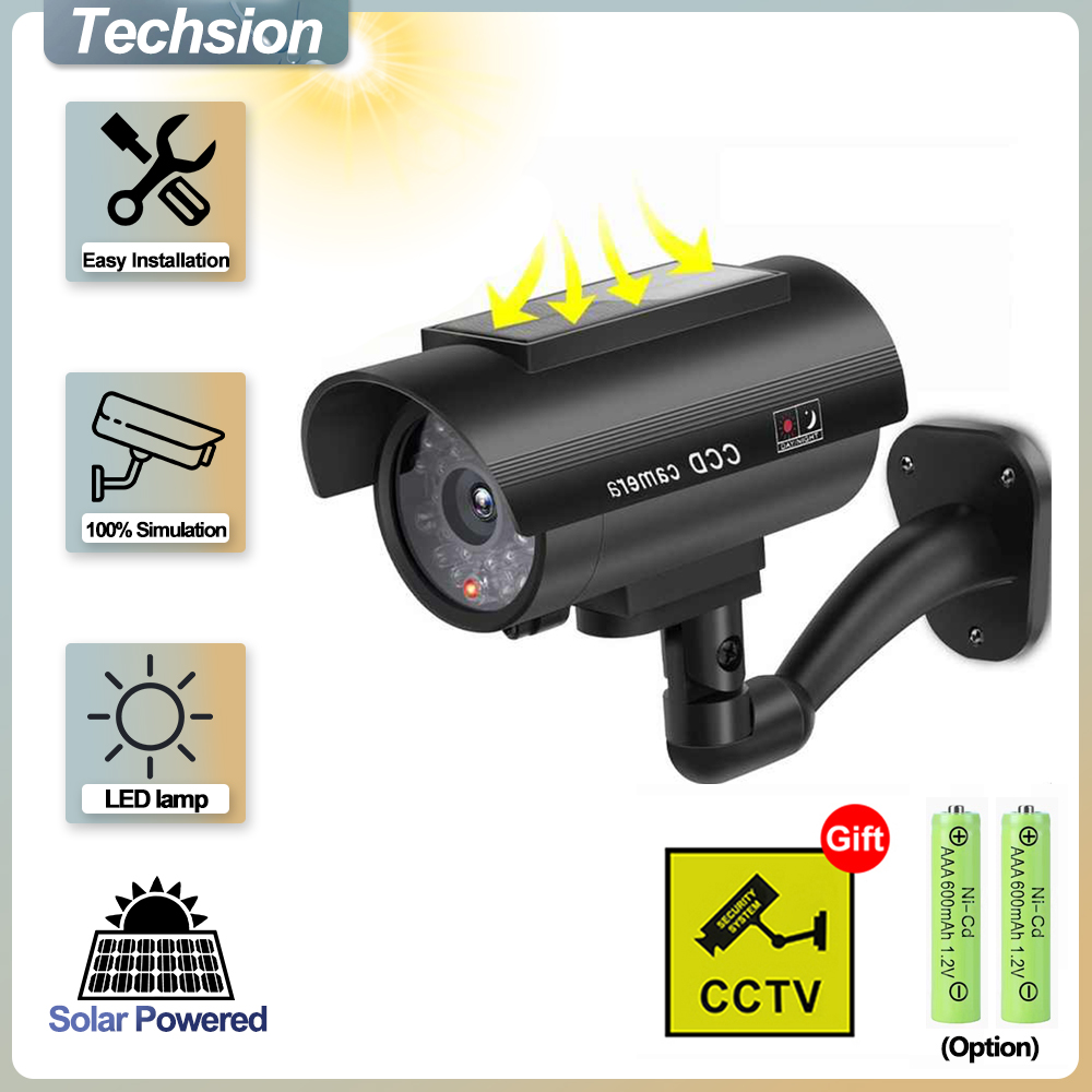 Solar Panel Dummy Surveillance - Outdoor Lighting Solar Panel recension och pris