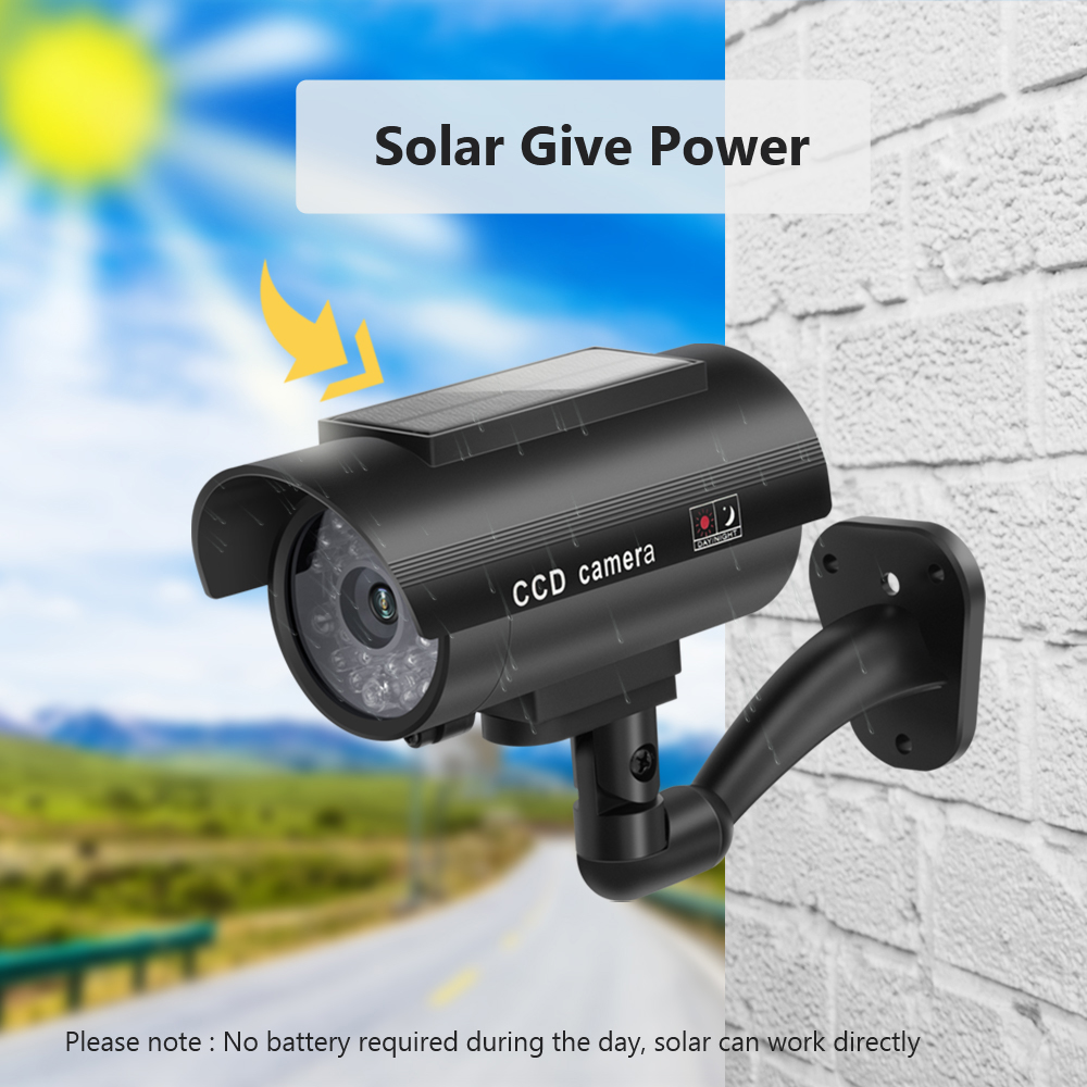 Solar Panel Dummy Surveillance - Outdoor Lighting Solar Panel recension och pris