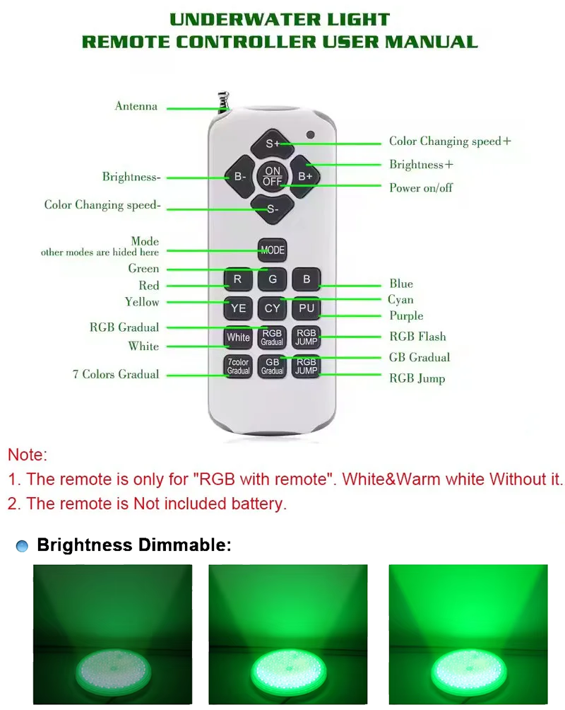 LED Underwater Lights RGB 12V  - Pond Light Submersible recension och pris