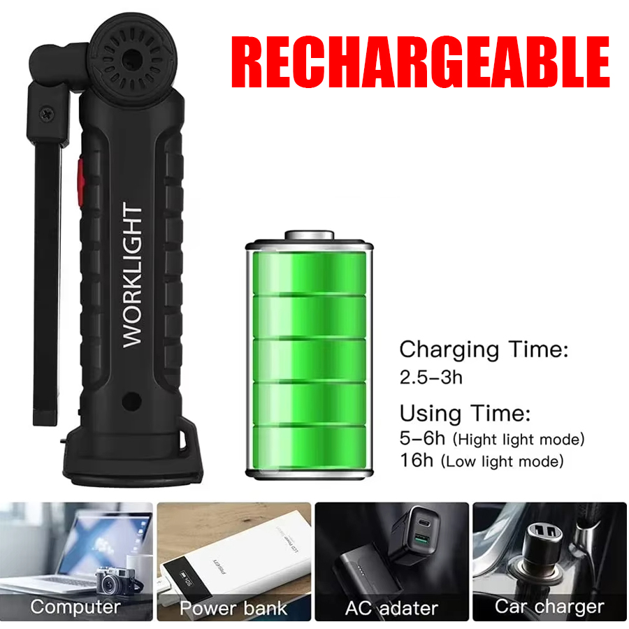 Portable LED Flashlight with M - Outdoor Lighting Setup recension och pris