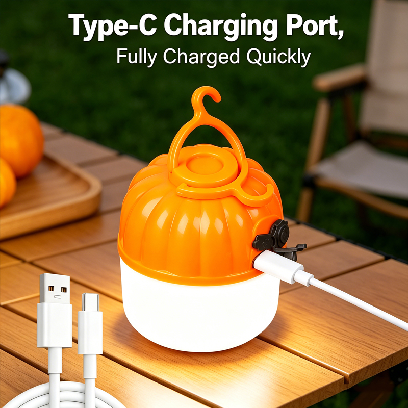 Mini Portable LED Pumpkin Bulb - Outdoor Lighting Setup recension och pris