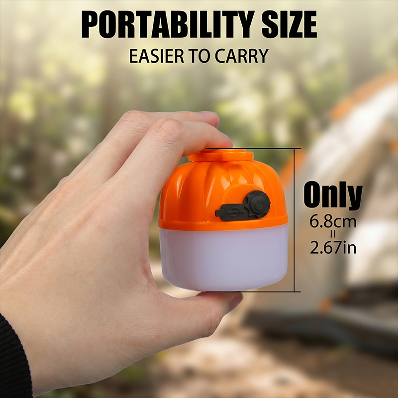 Mini Portable LED Pumpkin Bulb - Outdoor Lighting Setup recension och pris