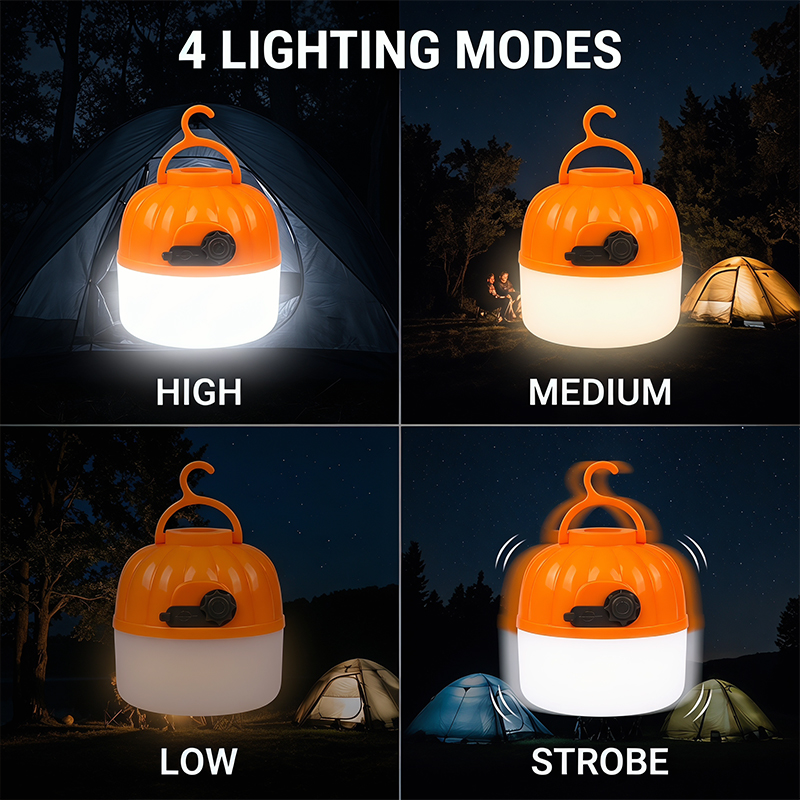 Mini Portable LED Pumpkin Bulb - Outdoor Lighting Setup recension och pris