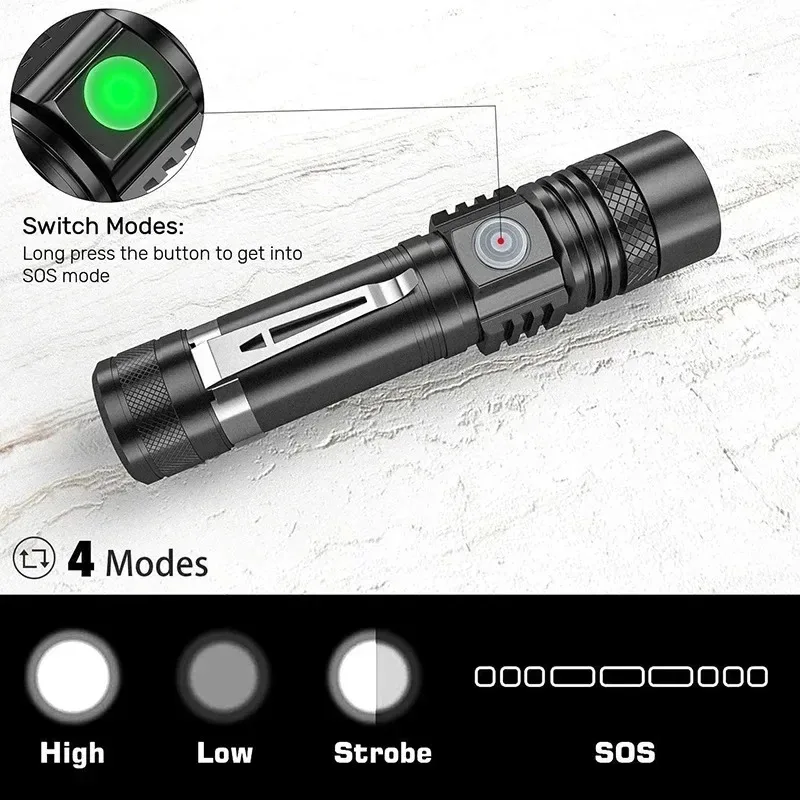 Rechargeable T6 Handheld Flash - Outdoor Lighting Ideas recension och pris