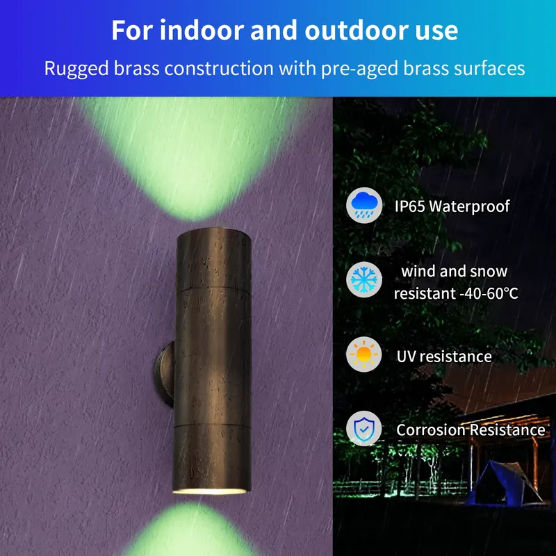 Durable Brass Outdoor LED Wall - Outdoor Lighting Ip65 recension och pris