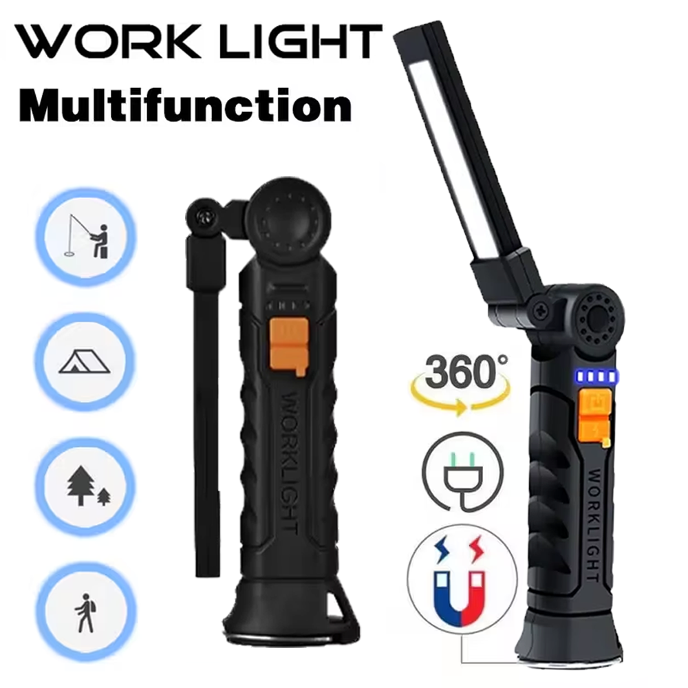 Portable COB LED Flashlight US - Outdoor Lighting Setup recension och pris