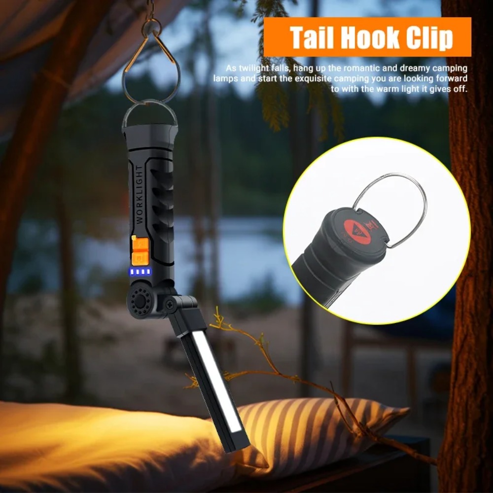Portable COB LED Flashlight US - Outdoor Lighting Setup recension och pris