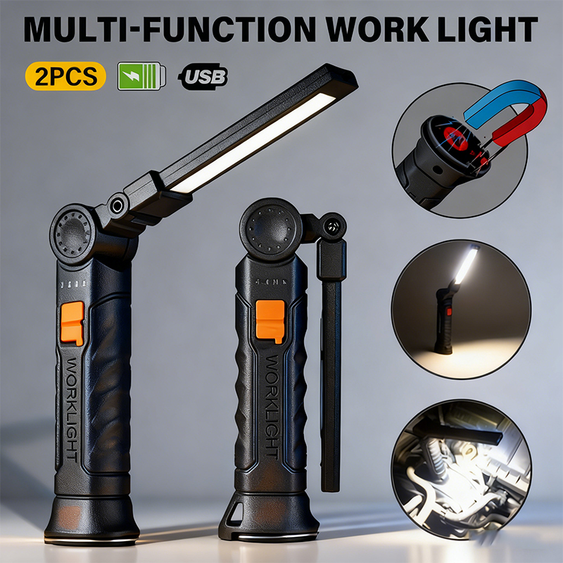 Portable COB LED Flashlight US - Outdoor Lighting Setup recension och pris