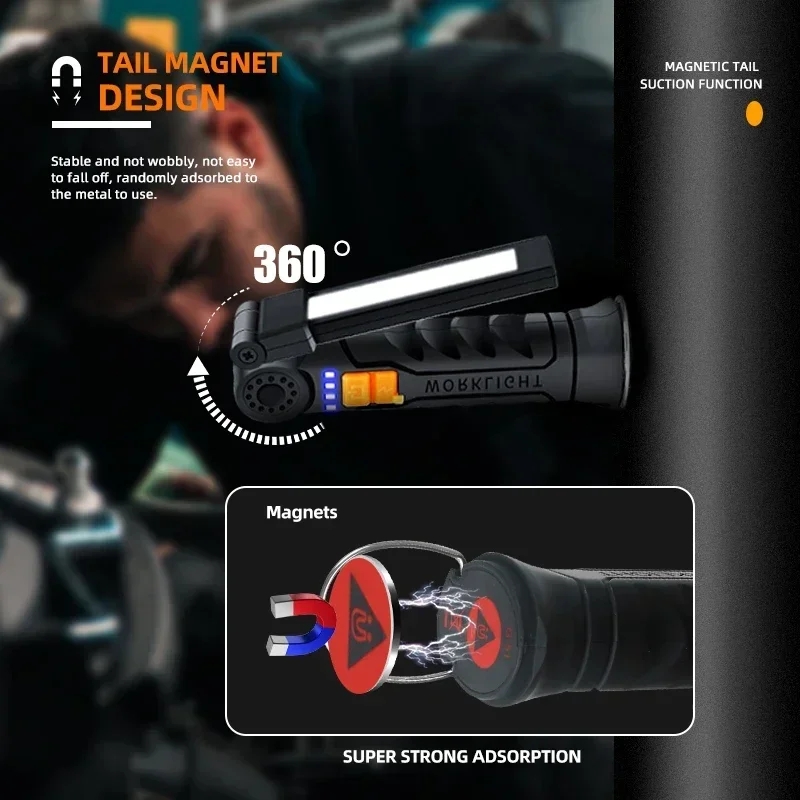 Portable COB LED Flashlight US - Outdoor Lighting Setup recension och pris