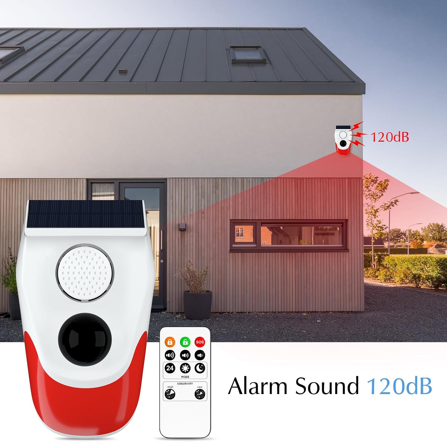 Solar Motion Sensor Outdoor Al - Solar Wall Sconce recension och pris