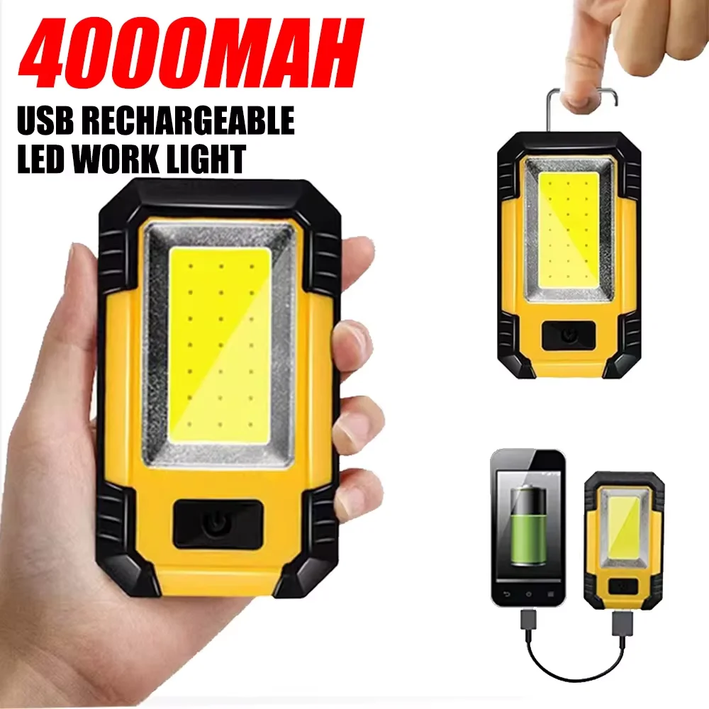 Rechargeable 4000MaH Work Ligh - Outdoor Lighting Setup recension och pris