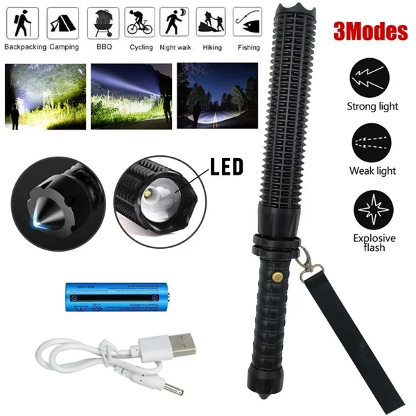 USB Rechargeable LED Flashligh - Outdoor Lighting Setup recension och pris