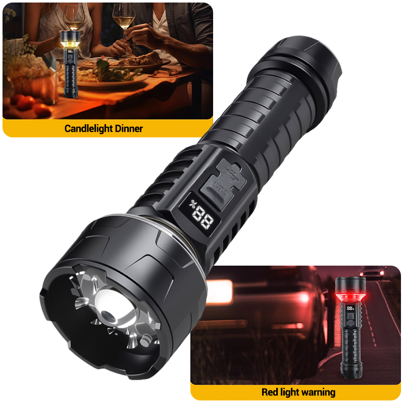 COB LED Flashlight Rechargeabl - Outdoor Lighting Setup recension och pris