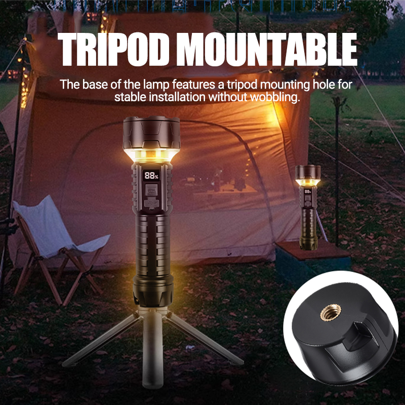 COB LED Flashlight Rechargeabl - Outdoor Lighting Setup recension och pris