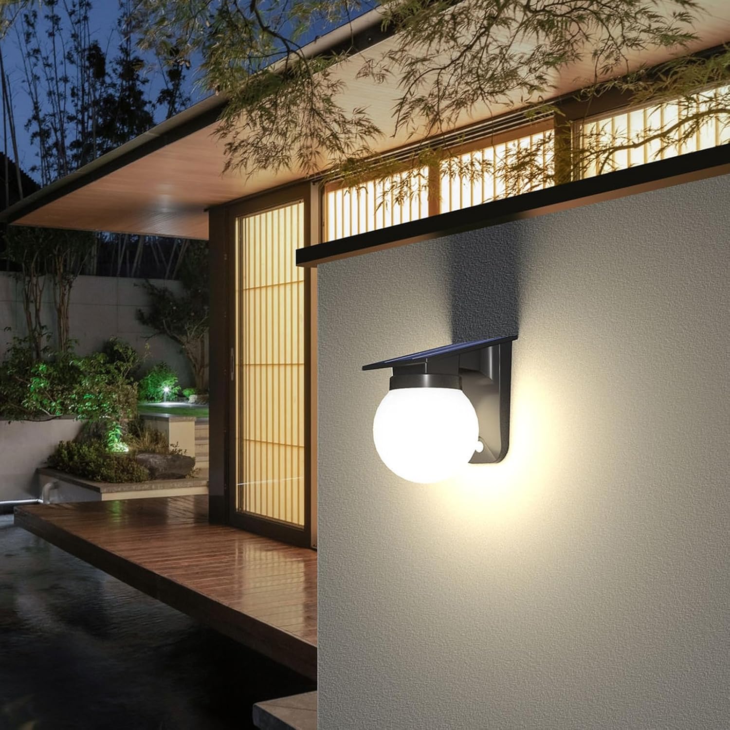 Solar Sphere Wall Lights Outdo - Solar Wall Sconce recension och pris