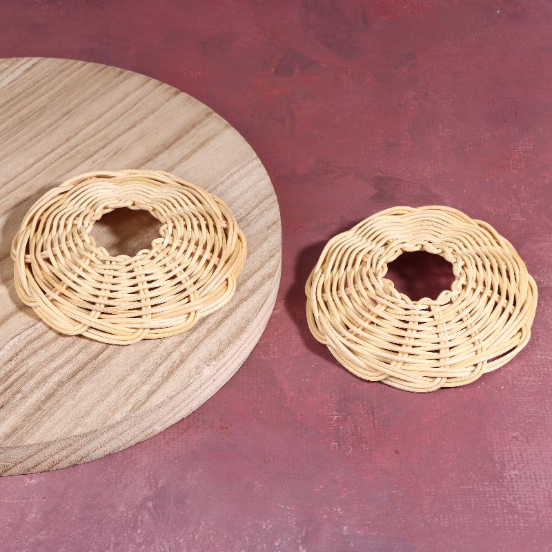 2Pcs Handwoven Rattan Lampshad - Outdoor Lighting Chandelier recension och pris
