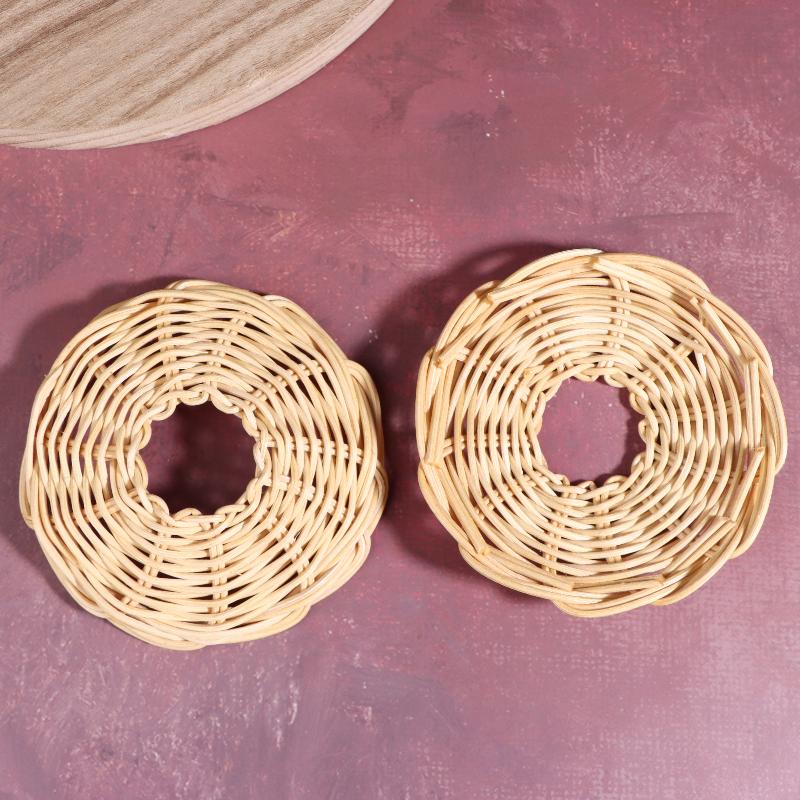 2Pcs Handwoven Rattan Lampshad - Outdoor Lighting Chandelier recension och pris