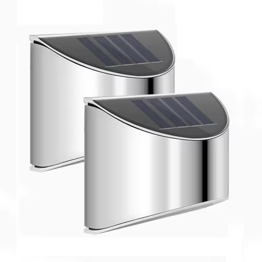 2Pcs Solar Garden Light Stainl - Solar Wall Sconce recension och pris