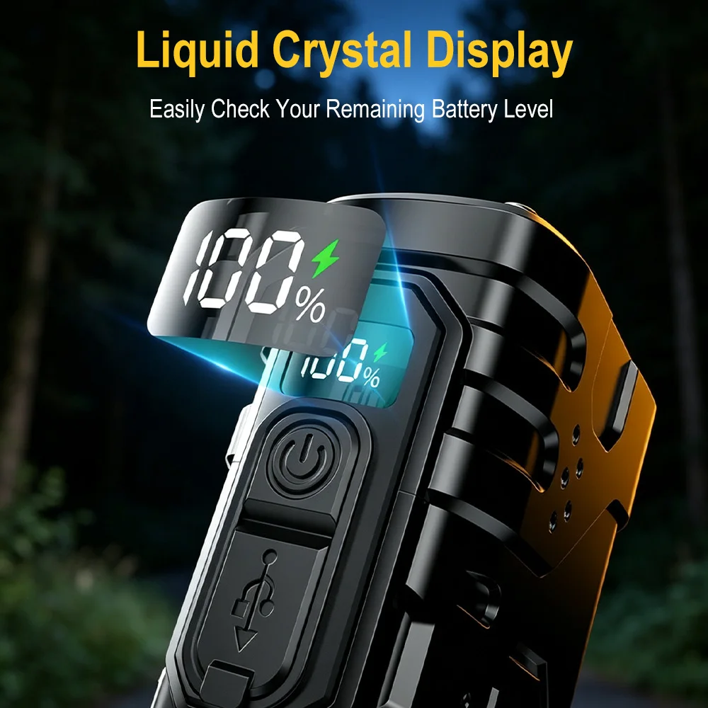 BORUIiT Hand Crank EDC LED Fla - Outdoor Lighting Setup recension och pris