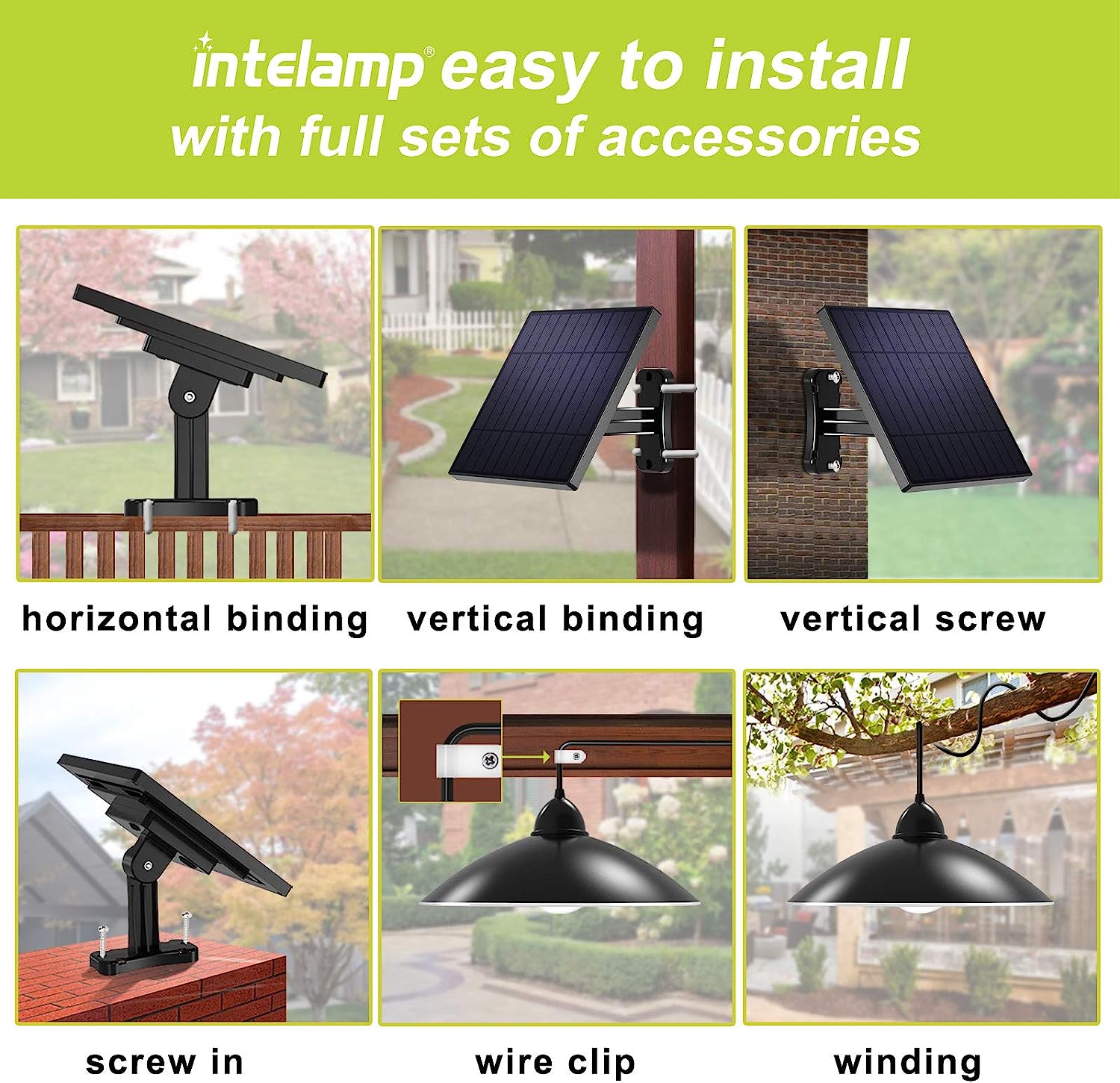 intelamp Solar Pendant Lights  - Outdoor Lighting Chandelier recension och pris