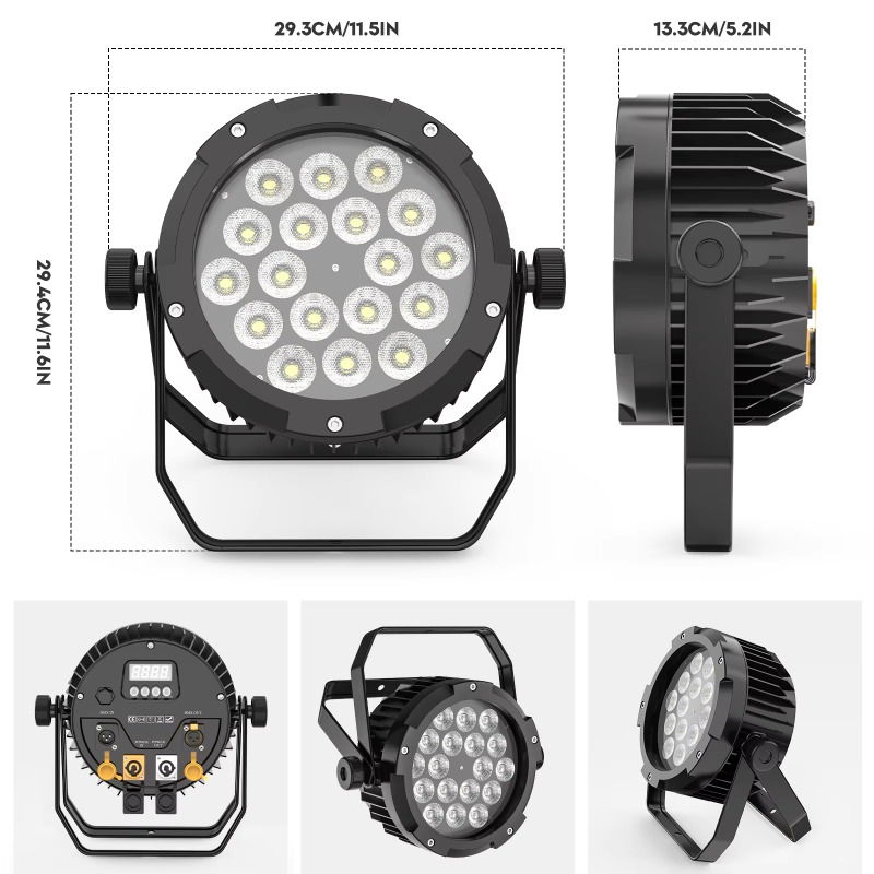 4Pcs 18X10W IP65 Waterproof Pa - Outdoor Lighting Ip65 recension och pris