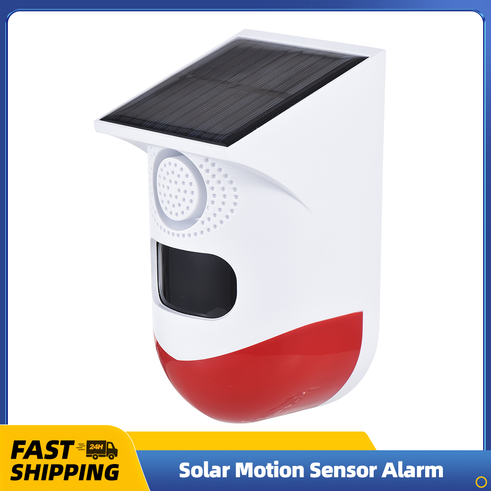 Solar Motion Sensor Alarm Outd - Solar Wall Sconce recension och pris