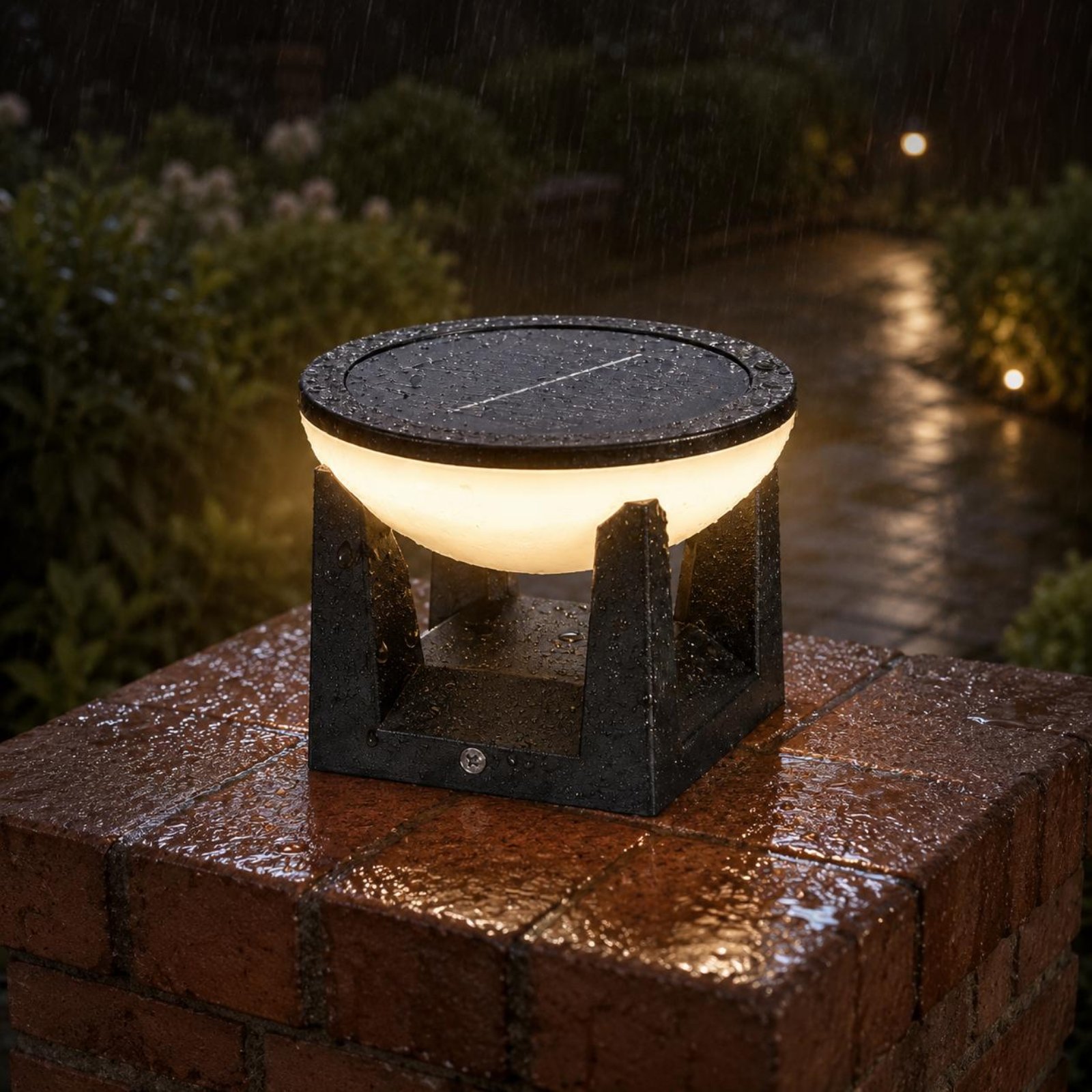 Solar Post Light Easy to Insta - Outdoor Lighting Ip65 recension och pris