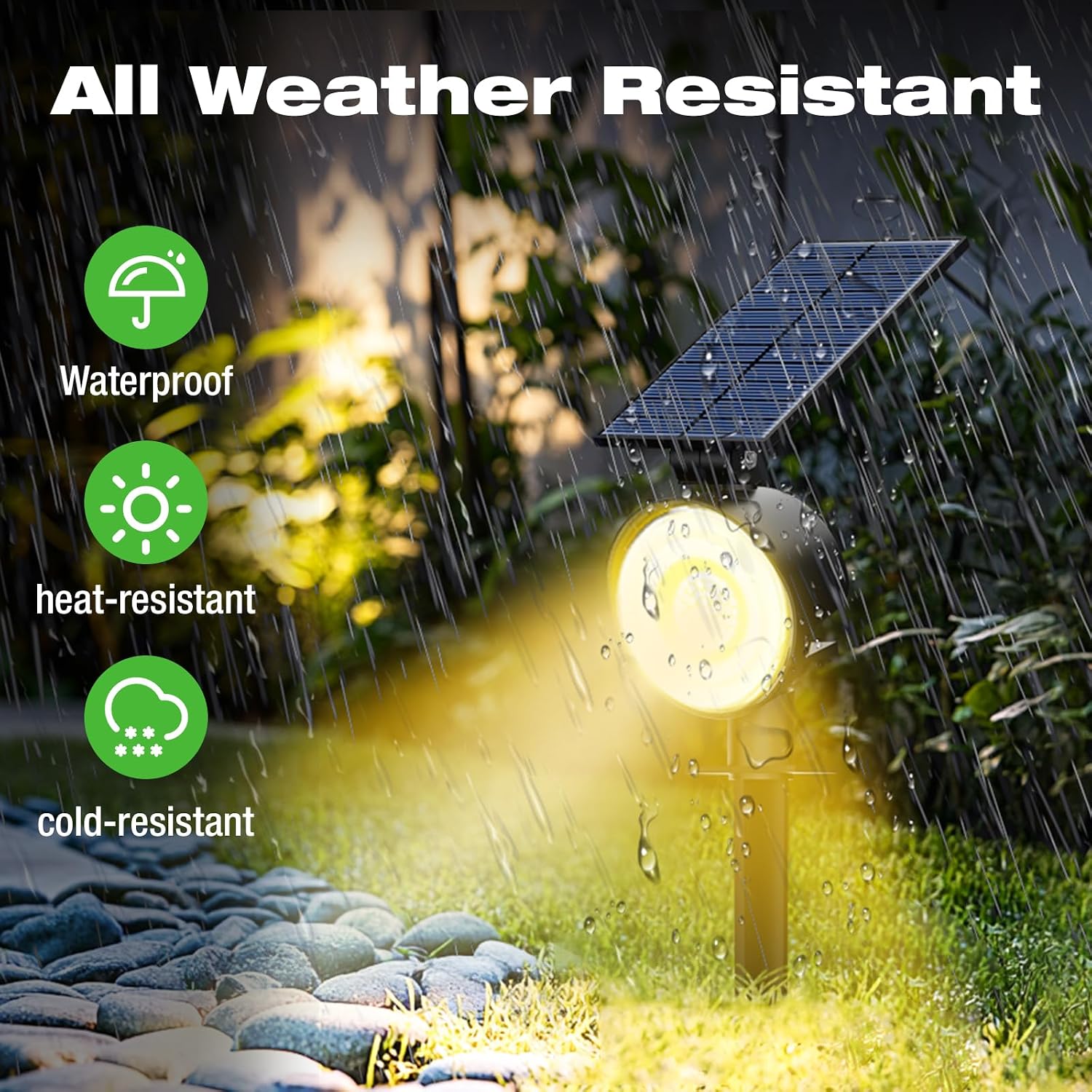 Outdoor Solar Spot Lights Wate - Outdoor Lighting Solar Panel recension och pris