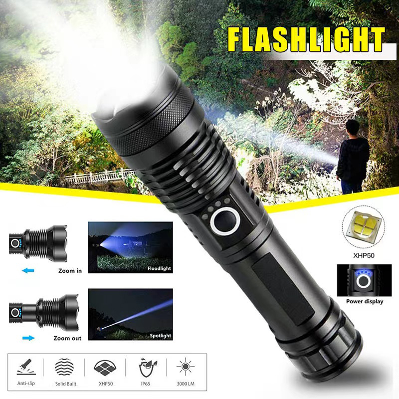 High Power XHP70 Led Flashligh - Outdoor Lighting Setup recension och pris