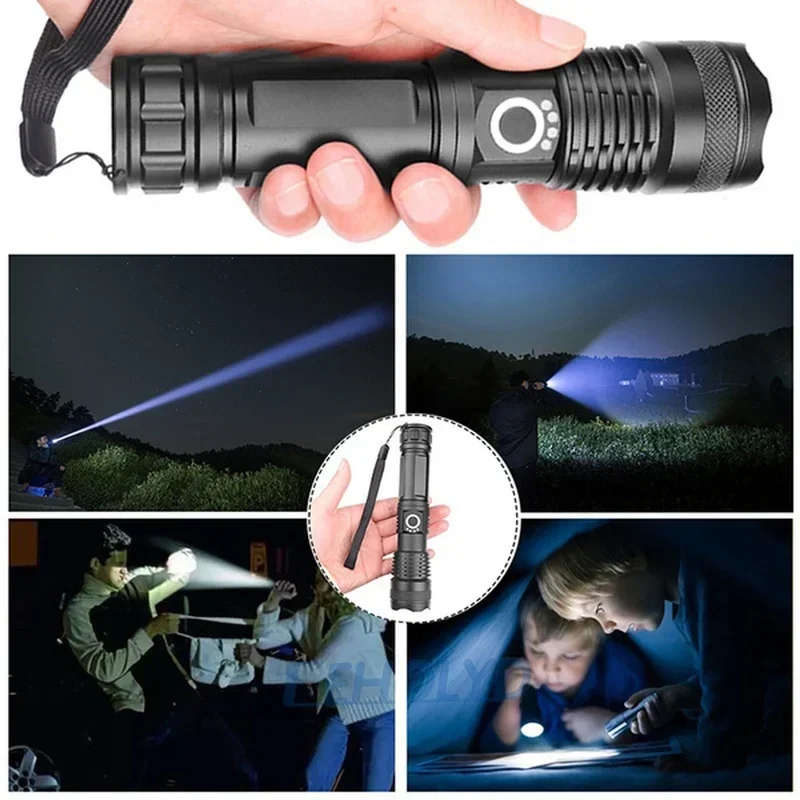 High Power XHP70 Led Flashligh - Outdoor Lighting Setup recension och pris